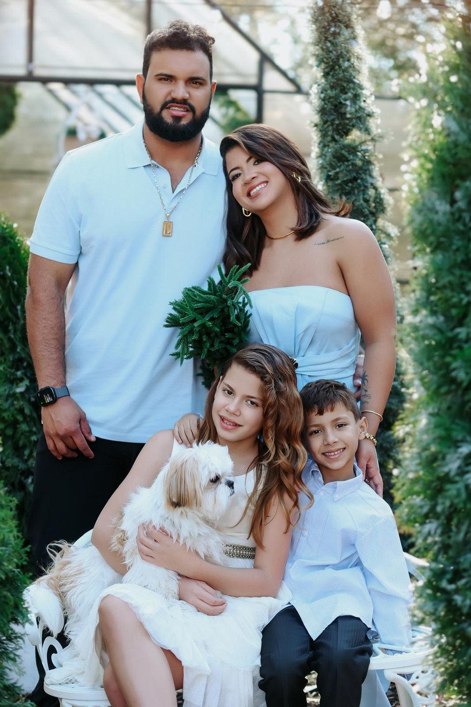 Lucas Moreira and his family, owners of Siding Installation by Lucas
